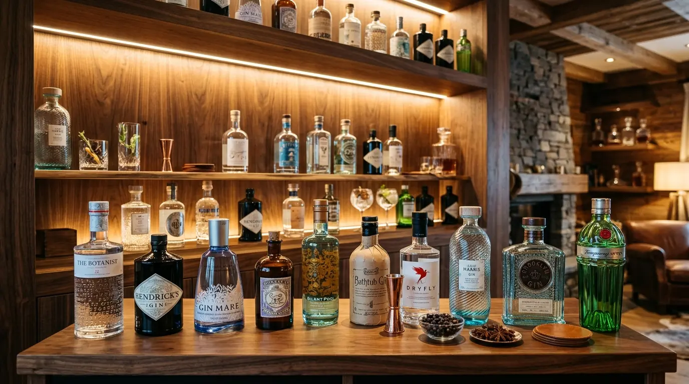 Die Gin-Sammlung im Chalet